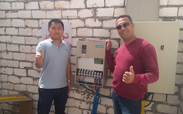 Onduleur de pompe à eau solaire de 90 kW au Caire, Égypte