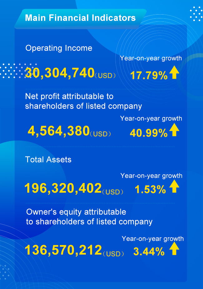 Principaux résultats financiers indicateurs