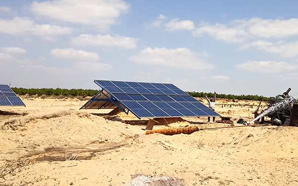 Onduleur de pompe à eau solaire de 75 kW à Assouan, Égypte